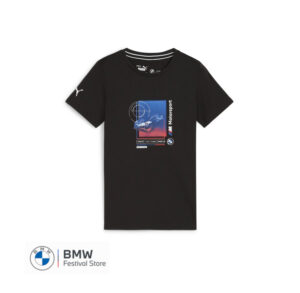 80145B31940 BMW M Motorsport Car Grafik T-Shirt Kids - Black, 140