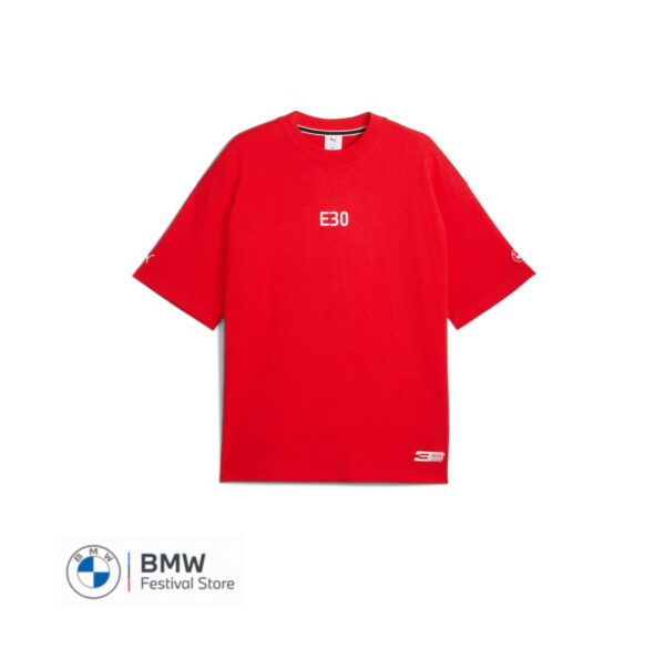 80145B7E1C3 BMW 50Y 3 series Graphic Car Tee - Red, S