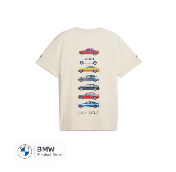 BMW 50Y 3 series Graphic Car Tee 2 - Beige, S