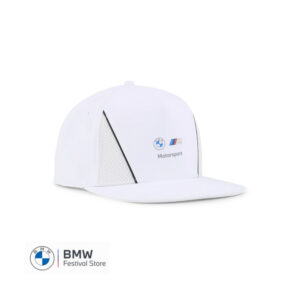 80165B5D0F0 BMW MMS Flat Brim Cap - PUMA White