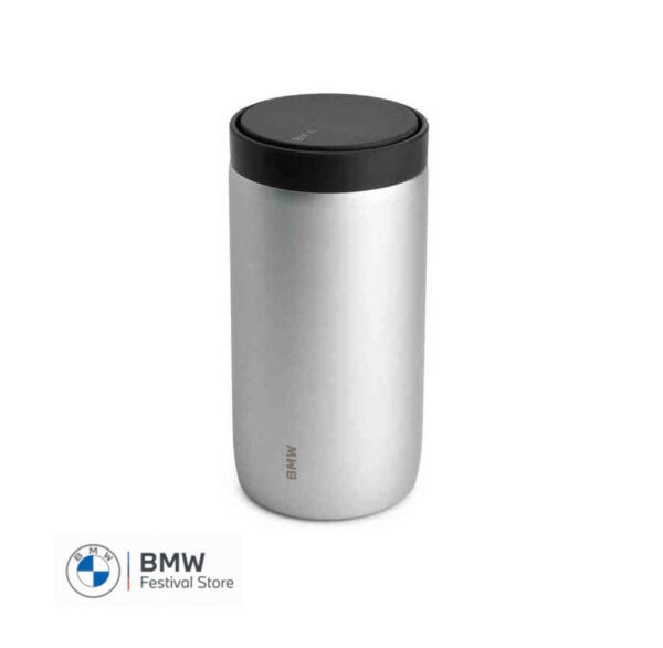 BMW Thermal mug push 330ml stainless - Silver