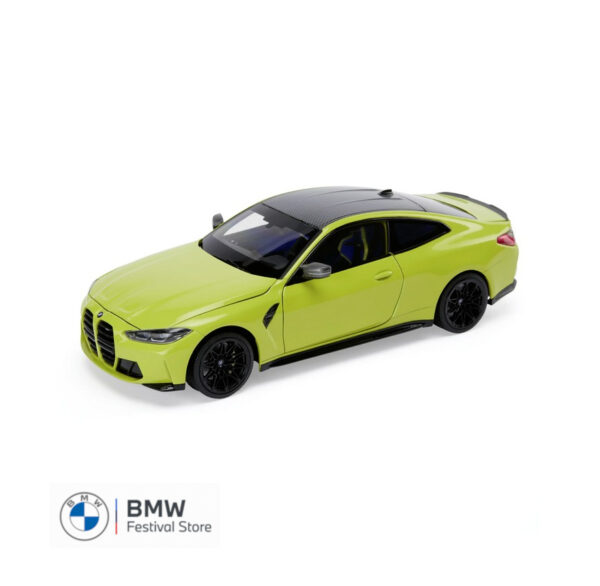 80435A51949 BMW M4 (G82) Miniature Model Car 1:18 - Yellow