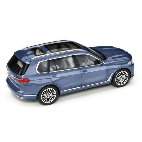 80435A51987-2 BMW X7 Miniature Model Car 1:18 - Blue