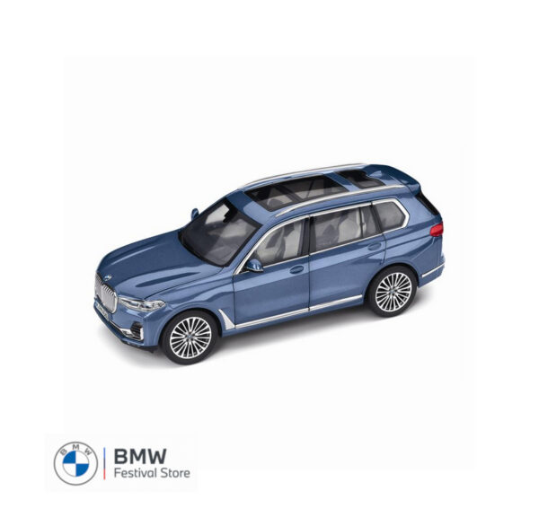 80435A51987 BMW X7 Miniature Model Car 1:18 - Blue