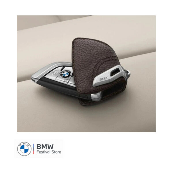 82292408819 Original BMW Leather Key Case - Mocca